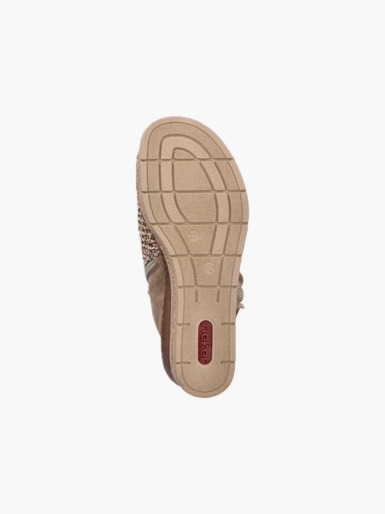 Rieker Damen Keilsandaletten Beige 137290 4