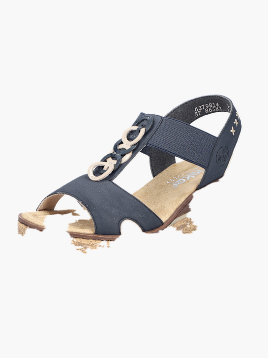 Rieker Damen Keilsandaletten Blau 137291 2