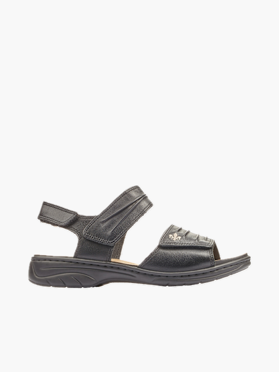 Rieker Damen Riemchensandalen Schwarz 137306 1