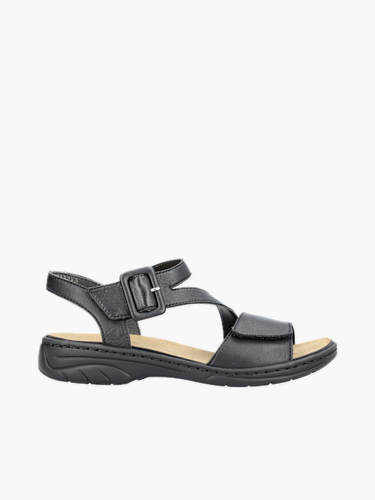 Rieker Damen Riemchensandalen Schwarz 137307 1