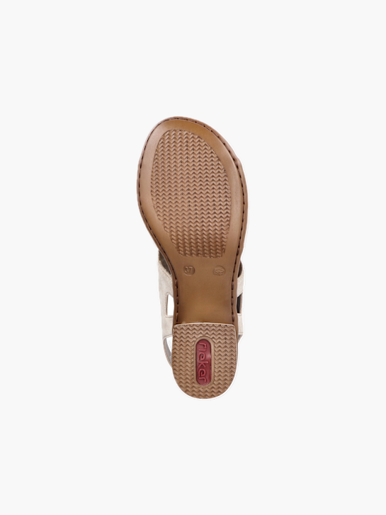 Rieker Damen Riemchensandaletten Beige 137314 4