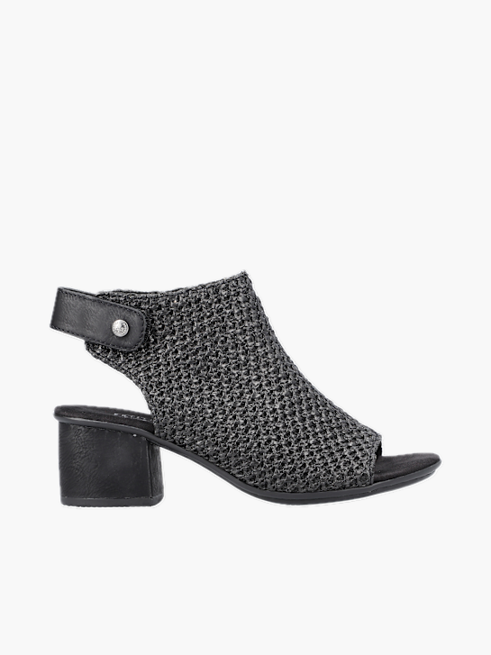 Rieker Damen Sandaletten Schwarz 137315 1