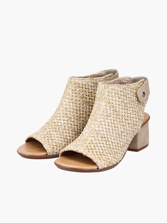 Rieker Damen Sandaletten Beige 137316 4