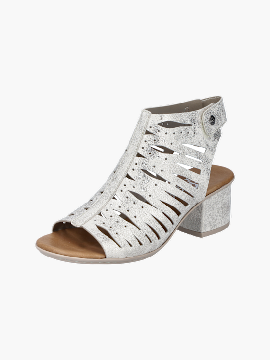 Rieker Damen Sandaletten Silber 137317 2