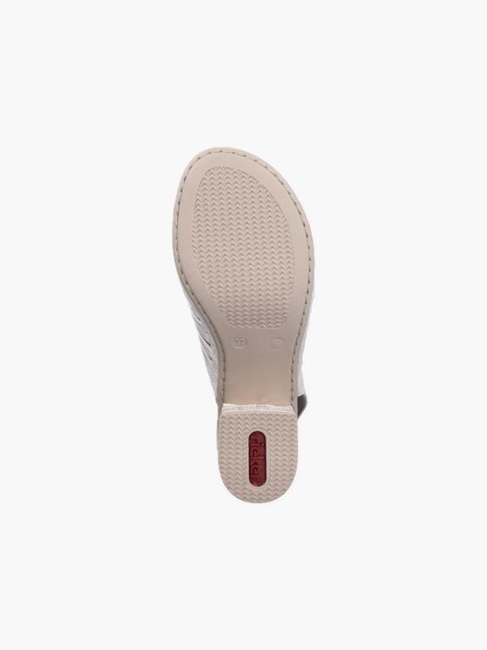 Rieker Damen Sandaletten Silber 137317 4