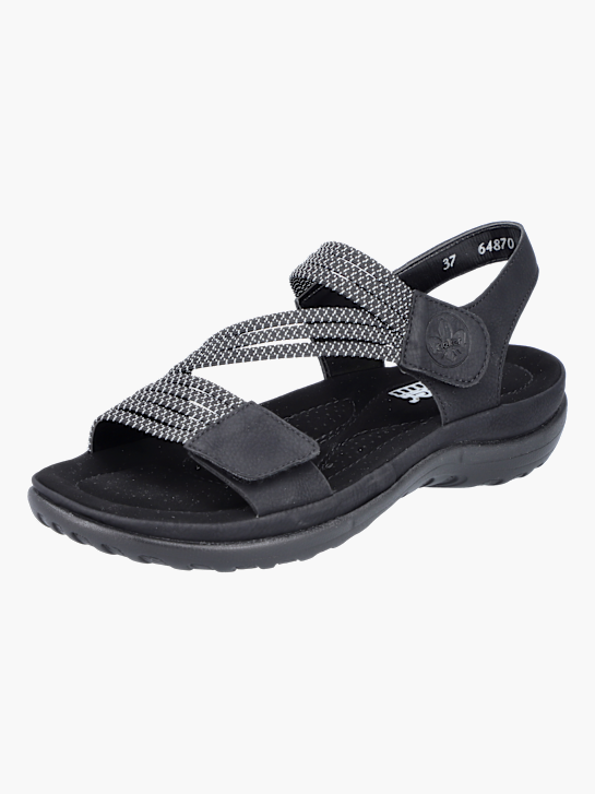 Rieker Damen Trekkingsandalen Schwarz 137322 2