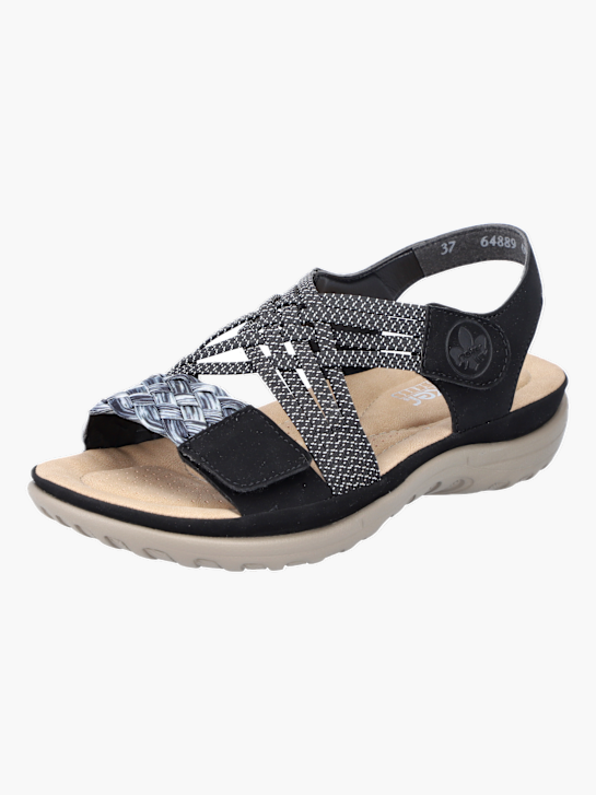 Rieker Damen Trekkingsandalen Schwarz 137329 2