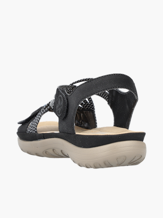 Rieker Damen Trekkingsandalen Schwarz 137329 3