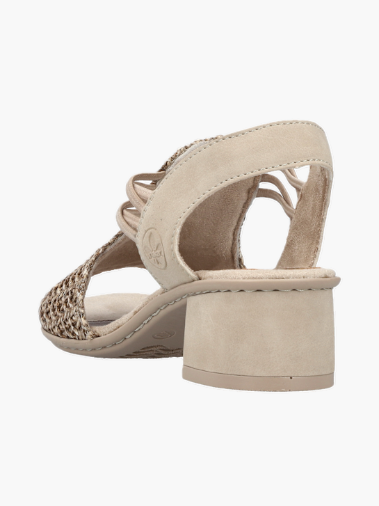 Rieker Damen Sandaletten Beige 137332 3