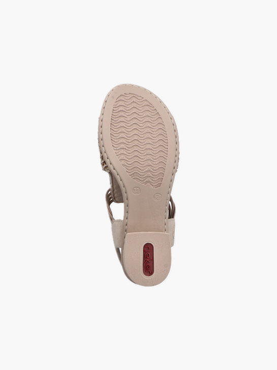 Rieker Damen Sandaletten Beige 137332 4