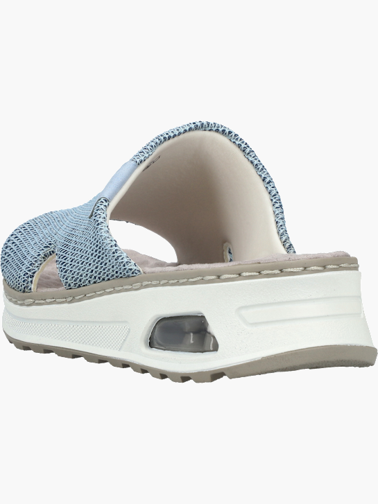 Rieker Damen Pantoletten Blau 137334 3