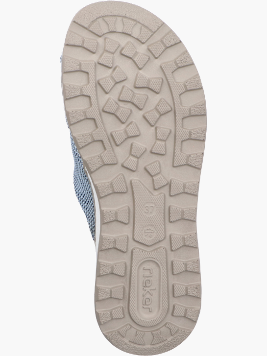 Rieker Damen Pantoletten Blau 137334 4