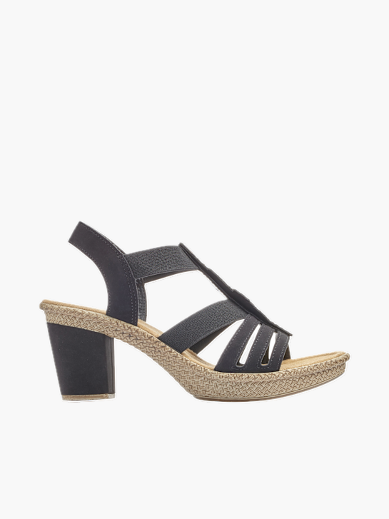 Rieker Damen Riemchensandaletten Schwarz 137337 1