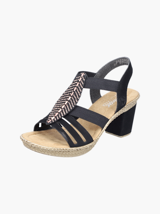 Rieker Damen Riemchensandaletten Schwarz 137337 2