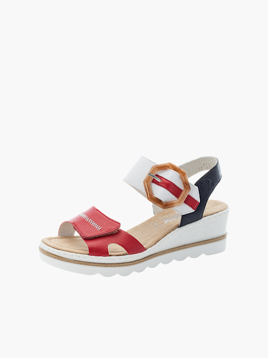 Rieker Damen Keilsandaletten Rot 137340 1