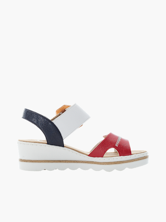 Rieker Damen Keilsandaletten Rot 137340 2