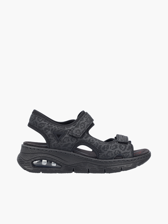 Rieker Damen Trekkingsandalen Schwarz 137346 1