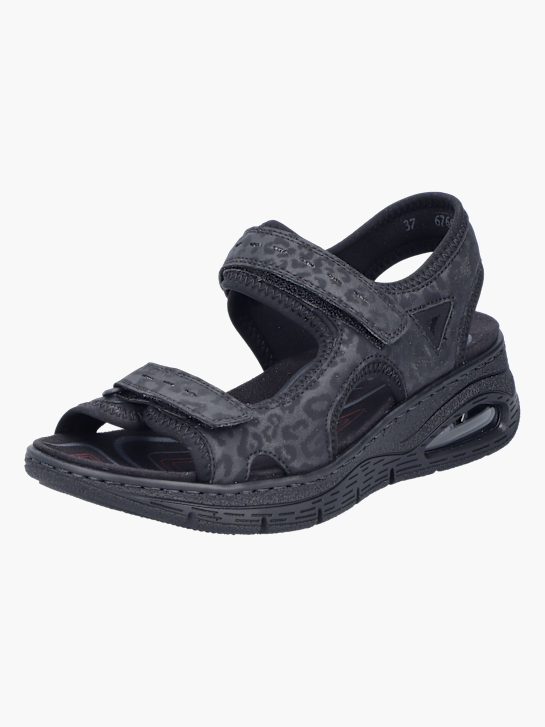 Rieker Damen Trekkingsandalen Schwarz 137346 2
