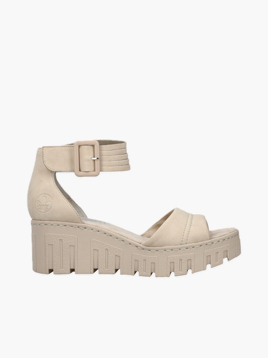Rieker Damen Keilsandaletten Beige 137352 1