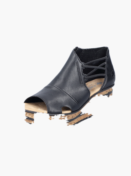 Rieker Damen Keilsandaletten Schwarz 137359 2