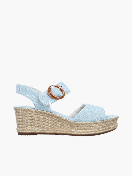 Rieker Damen Keilsandaletten Blau 137360 1