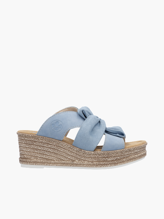 Rieker Damen Pantoletten Blau 137361 1