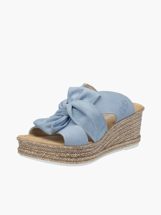 Rieker Damen Pantoletten Blau 137361 2