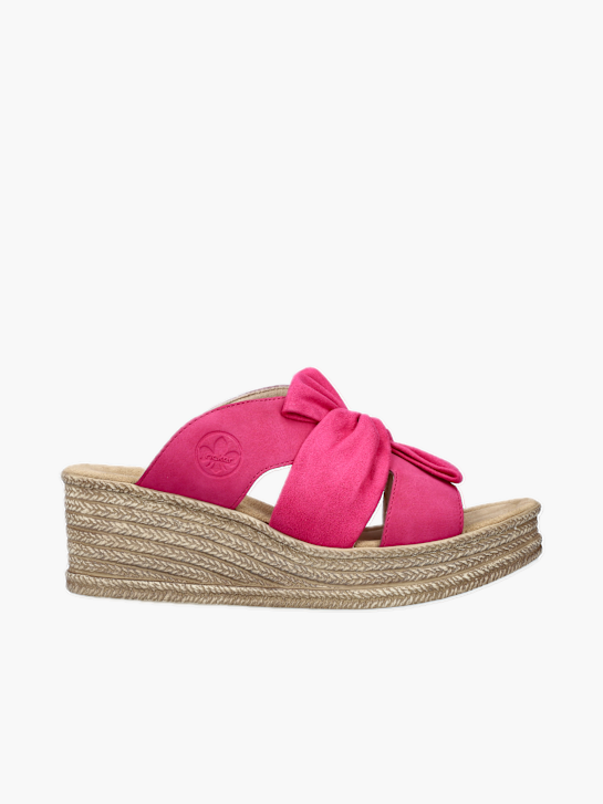 Rieker Damen Pantoletten Rosa 137362 1