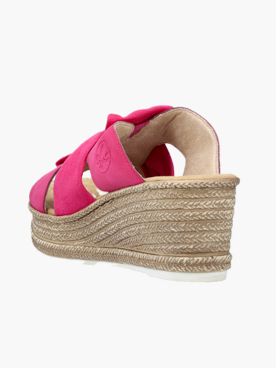 Rieker Damen Pantoletten Rosa 137362 3
