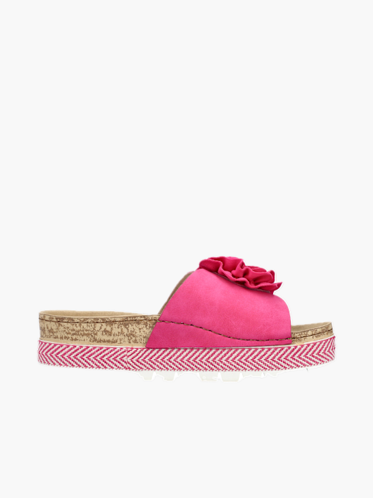 Rieker Damen Pantoletten Rosa 131308 3