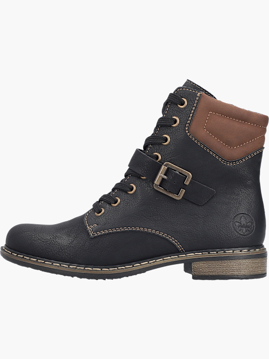 Rieker Damen Schnürstiefel Schwarz 143657 3