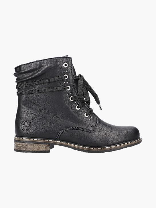 Rieker Damen Schnürstiefel Schwarz 143659 1