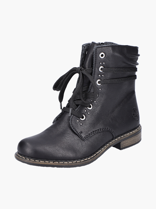 Rieker Damen Schnürstiefel Schwarz 143659 2