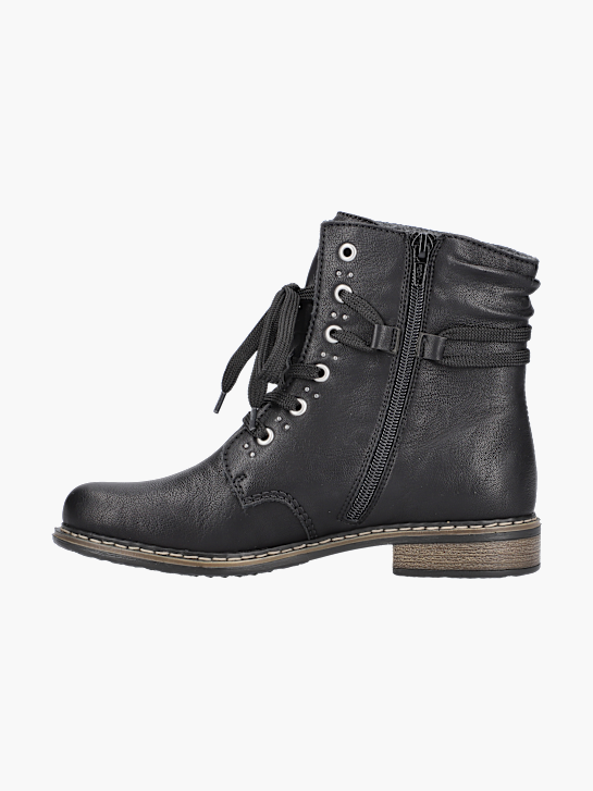 Rieker Damen Schnürstiefel Schwarz 143659 3