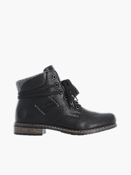 Rieker Damen Schnürstiefel Schwarz 137390 1