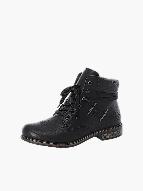 Rieker Damen Schnürstiefel Schwarz 137390 2