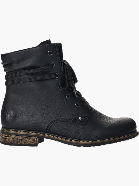 Rieker Damen Schnürstiefel Schwarz 137391 1