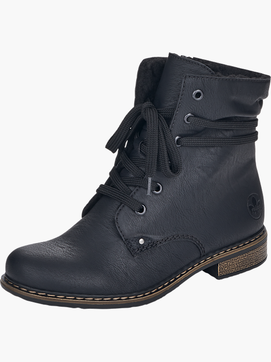 Rieker Damen Schnürstiefel Schwarz 137391 2