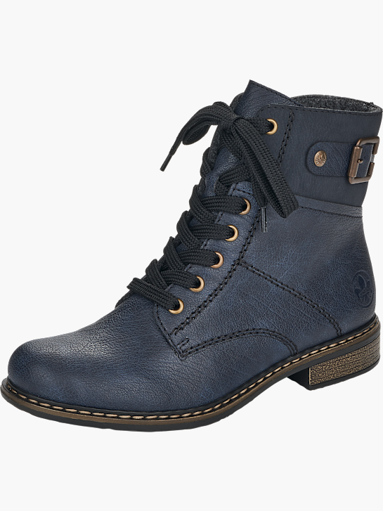 Rieker Damen Schnürstiefel Blau 143662 2
