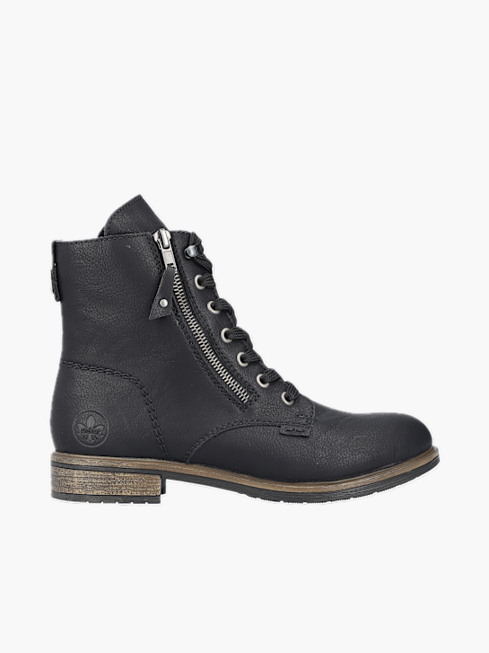 Rieker Damen Schnürstiefel Schwarz 137398 1