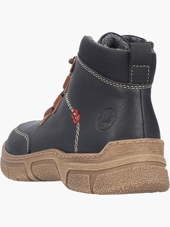 Rieker Damen Schnürstiefel Schwarz 143671 4