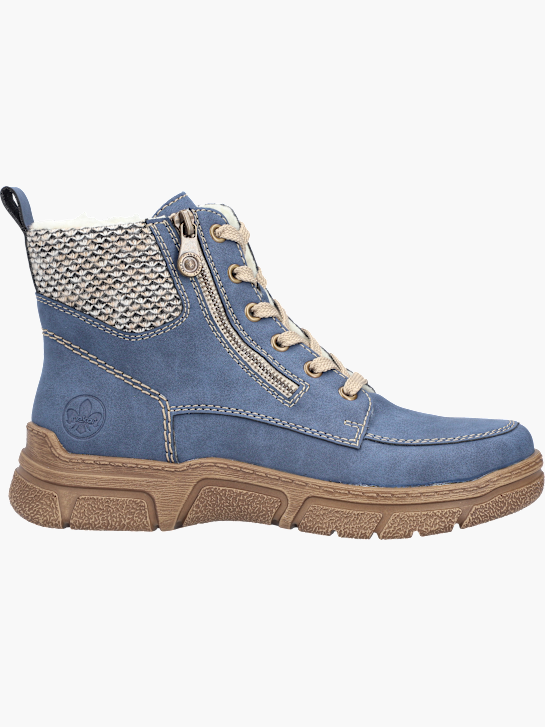 Rieker Damen Schnürstiefel Blau 143673 1