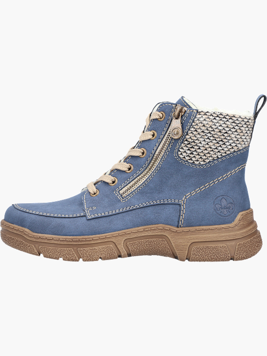 Rieker Damen Schnürstiefel Blau 143673 2