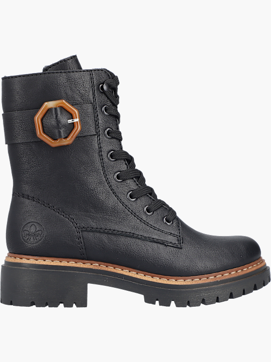 Rieker Damen Schnürstiefel Schwarz 143677 1