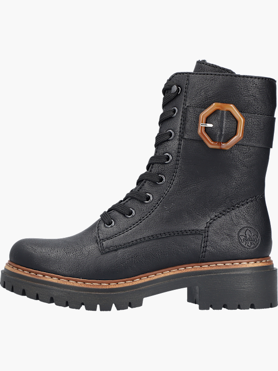 Rieker Damen Schnürstiefel Schwarz 143677 3