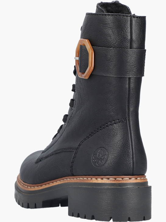 Rieker Damen Schnürstiefel Schwarz 143677 4
