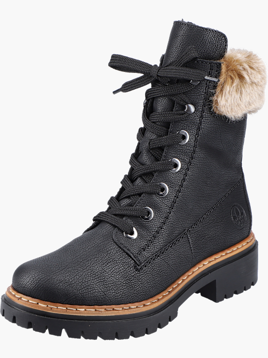 Rieker Damen Schnürstiefel Schwarz 143682 2