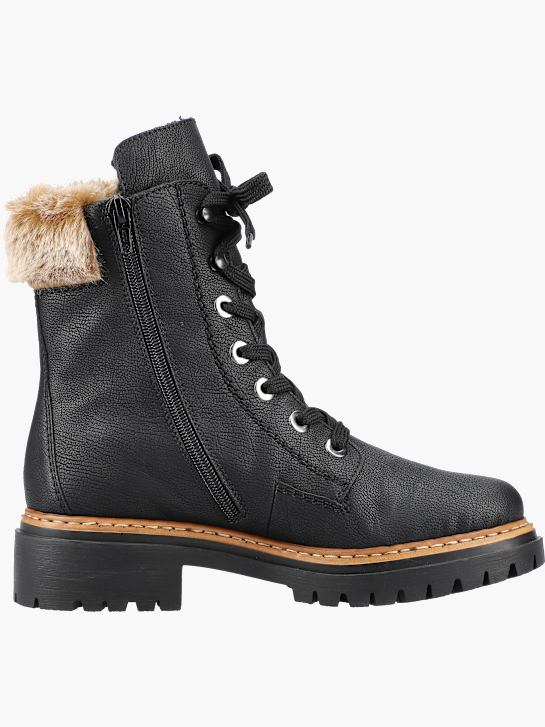 Rieker Damen Schnürstiefel Schwarz 143682 3