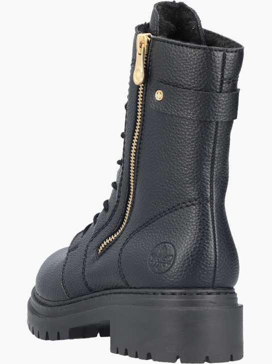 Rieker Damen Biker Boots Schwarz 143683 4