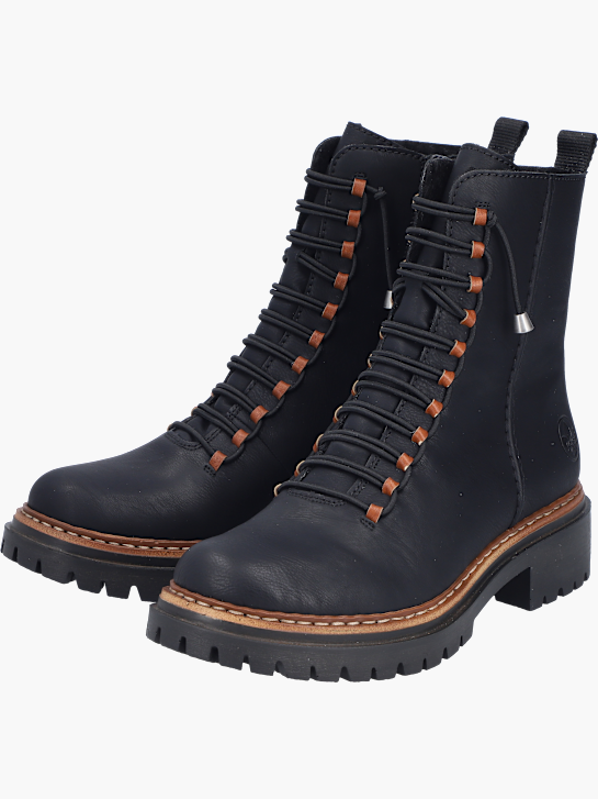 Rieker Damen Biker Boots Schwarz 143684 2